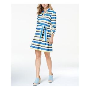 TOMMY HILFIGER long sleeve Striped Shirt Dress